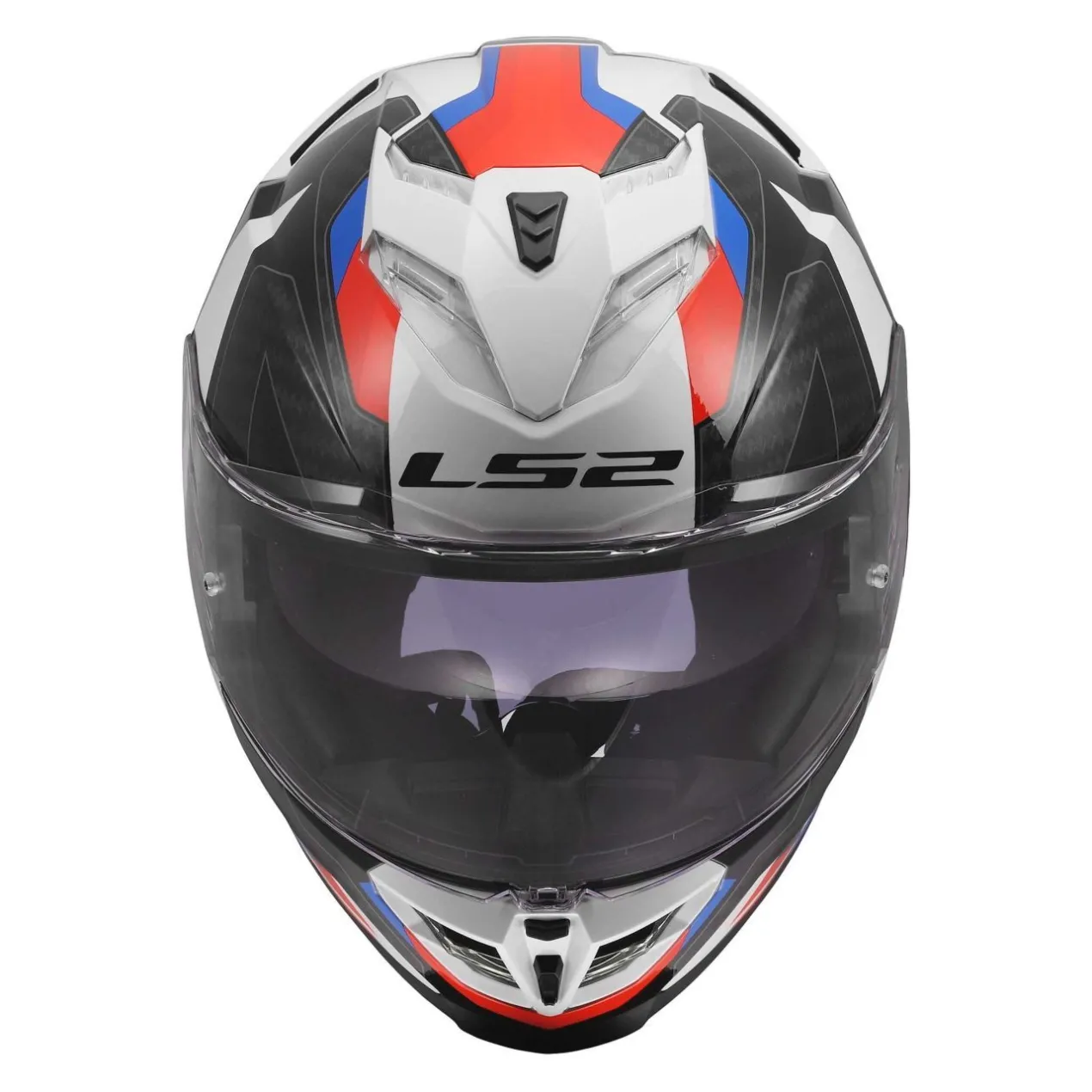 Casco Integrale Ls2 Ff818 Storm III Sporty White Blue Red