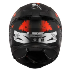 Casco Integrale Ls2 Ff808 Stream II Angry Monkey M.black Red