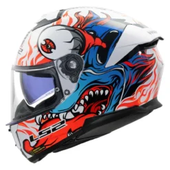 Casco Integrale Ls2 Ff808 Stream II Inferno White Blue