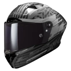 Casco Integrale Ls2 Ff805 Thunder Gp Aero Polar Matt Black