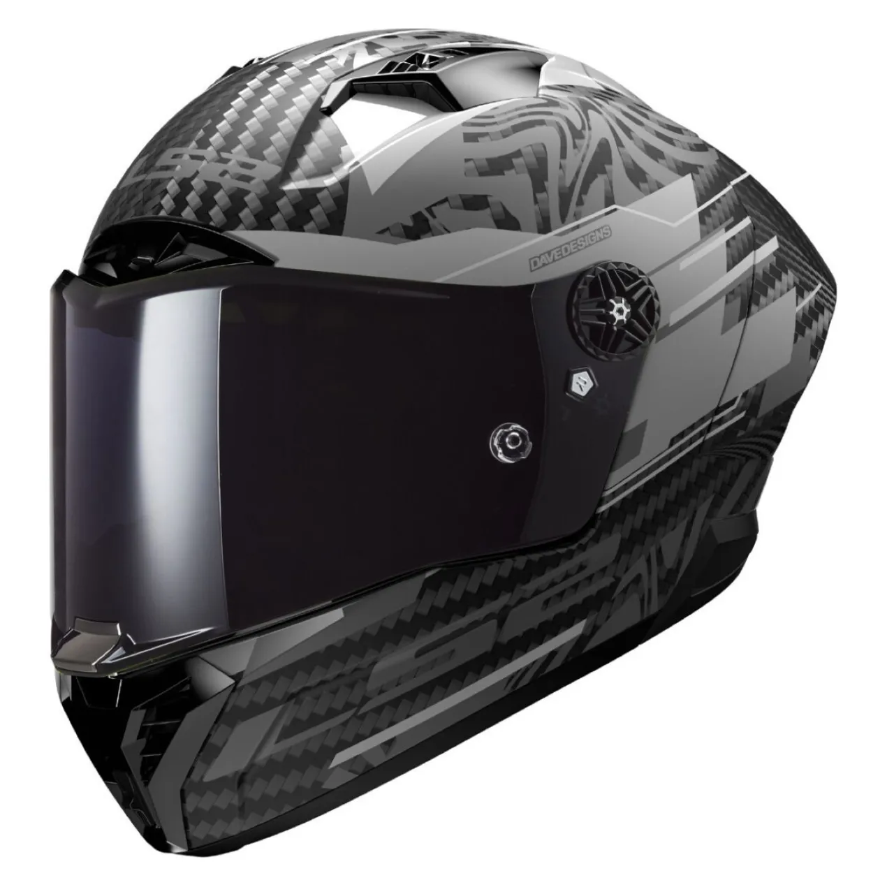 Casco Integrale Ls2 Ff805 Thunder Gp Aero Polar Matt Black