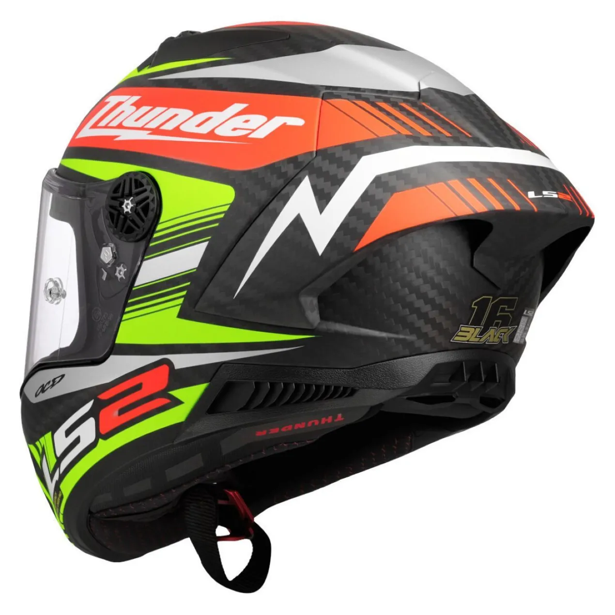 Casco Integrale Ls2 Ff805 Thunder Gp Aero Replica Black