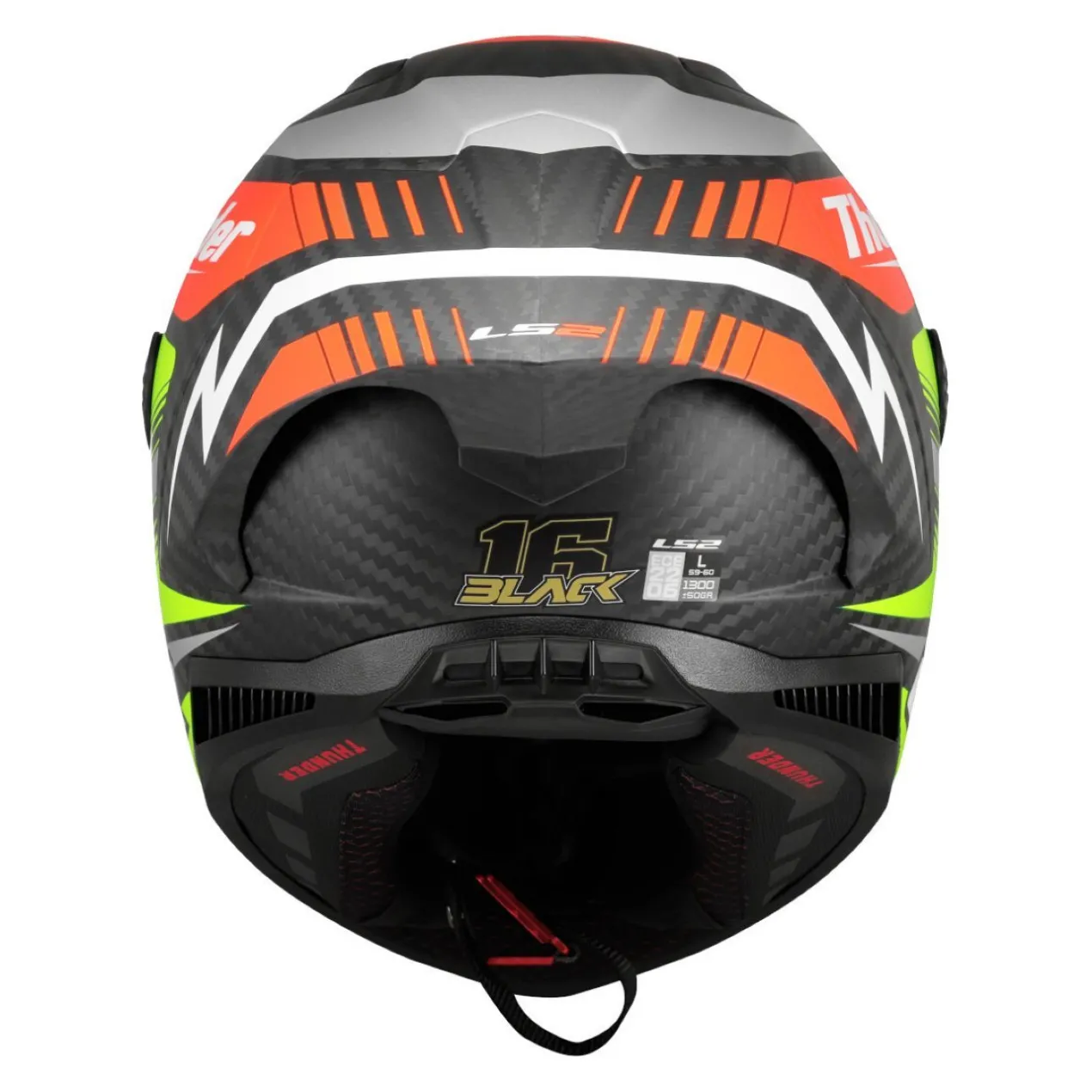 Casco Integrale Ls2 Ff805 Thunder Gp Aero Replica Black
