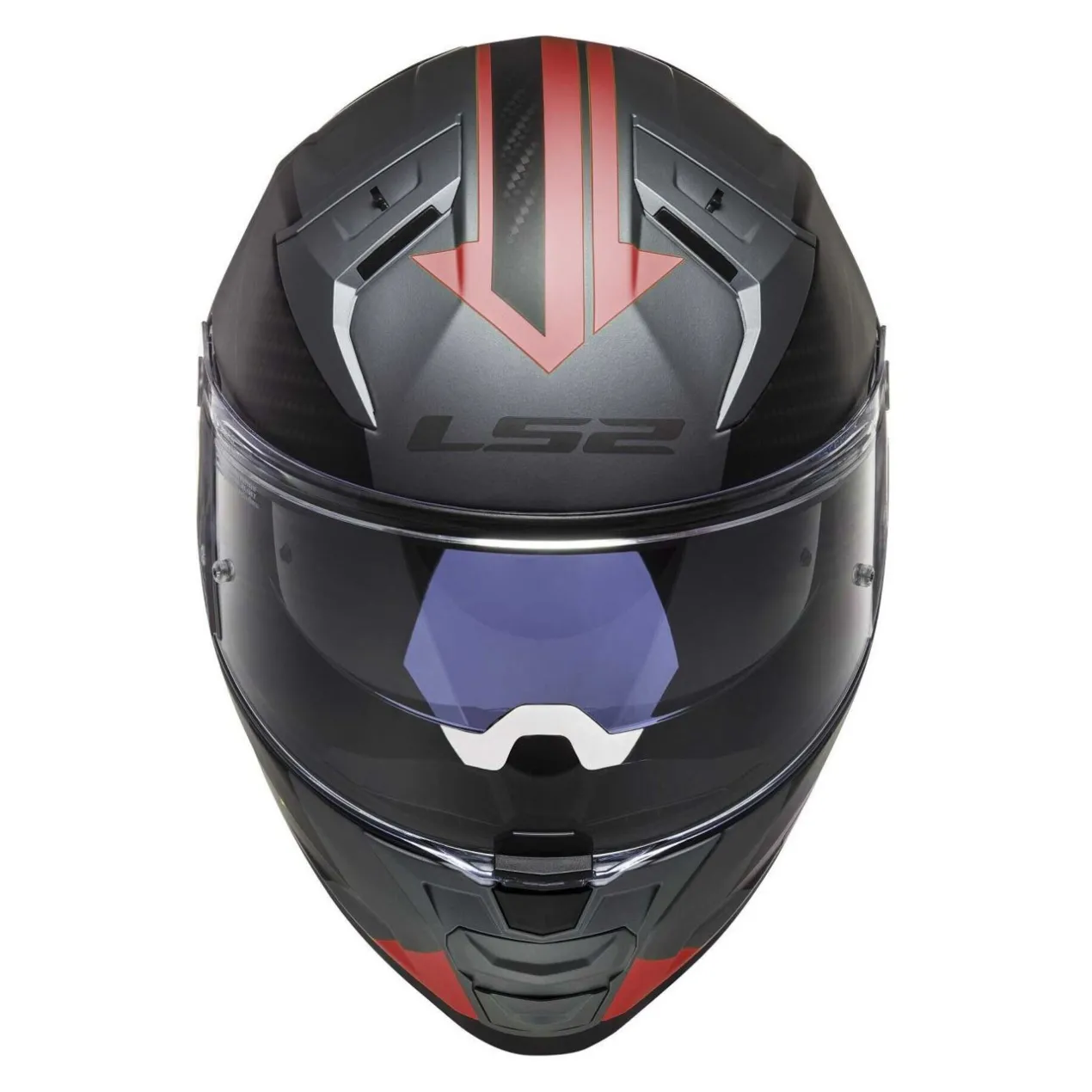 Casco Integrale Ls2 Ff811 Vector II Splitter Matt Titanium Red
