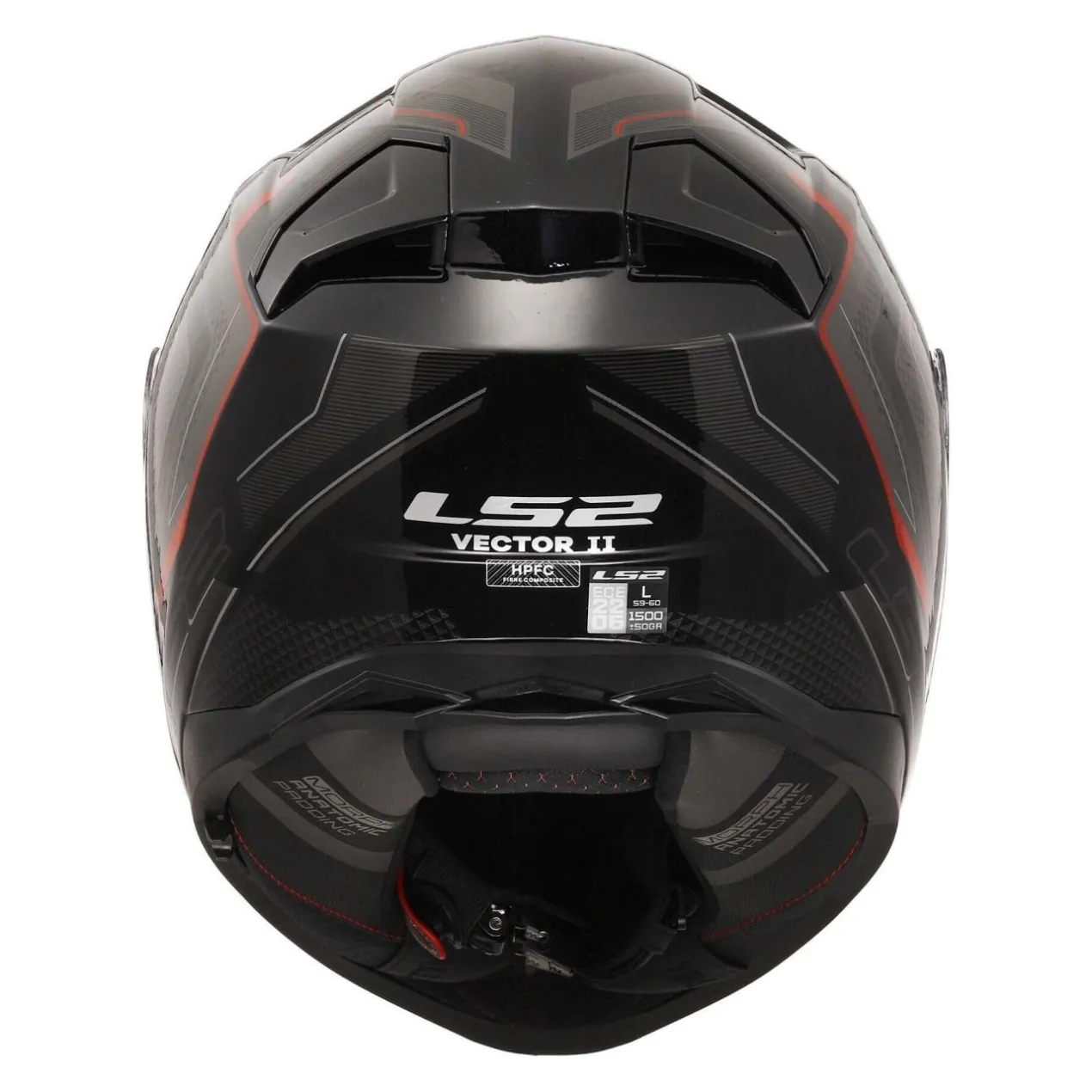 Casco Integrale Ls2 Ff811 Vector II Alizer Black Red