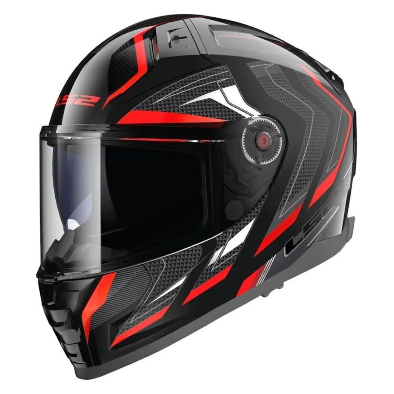 Casco Integrale Ls2 Ff811 Vector II Alizer Black Red