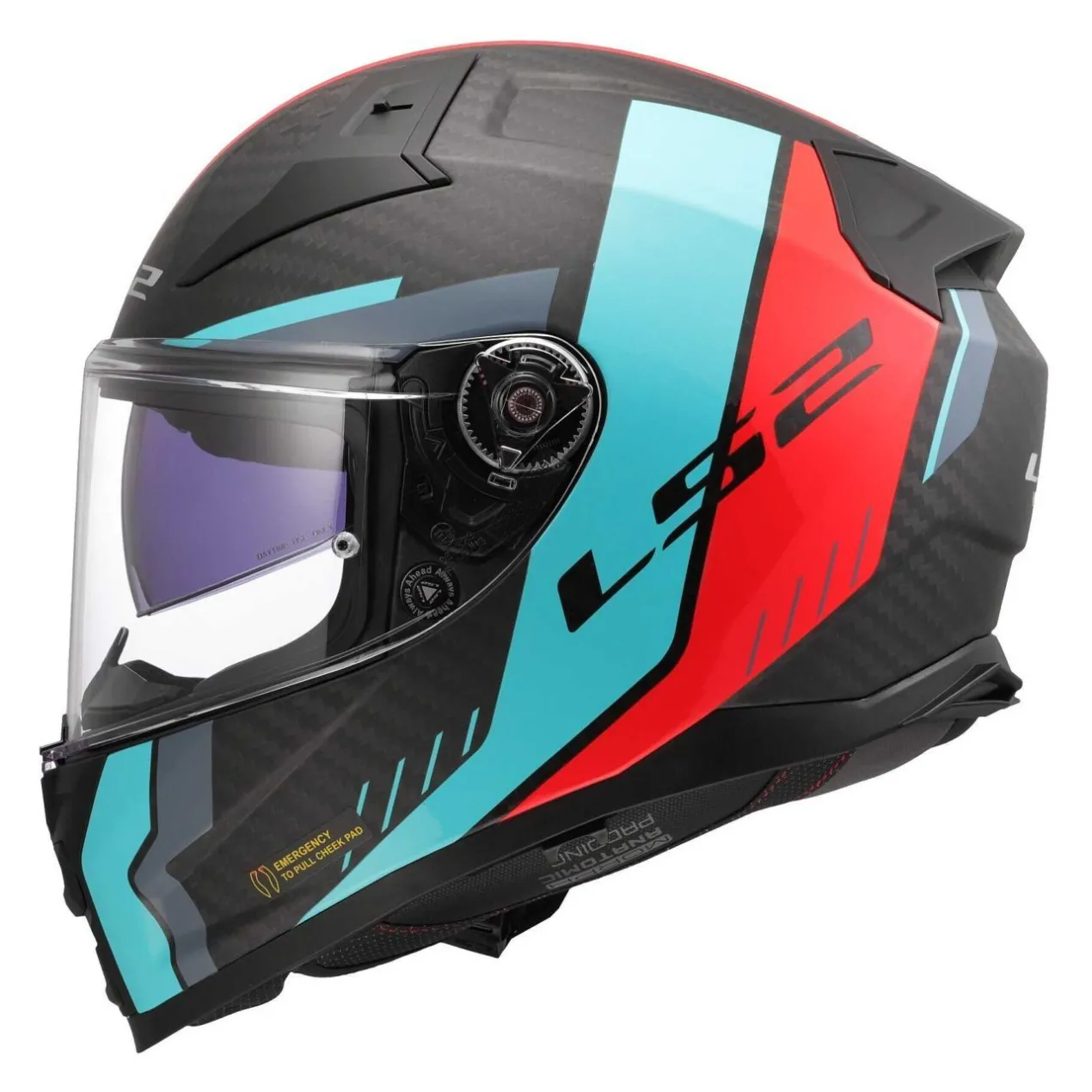 Casco Integrale Ls2 Ff811 Vector II C Grid Red Cyan