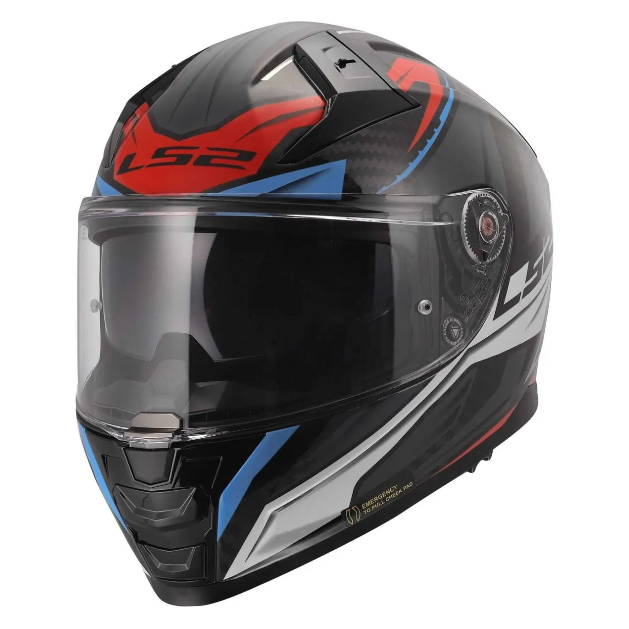 Casco Integrale Ls2 Ff811 Vector II C Savage White Blue Red