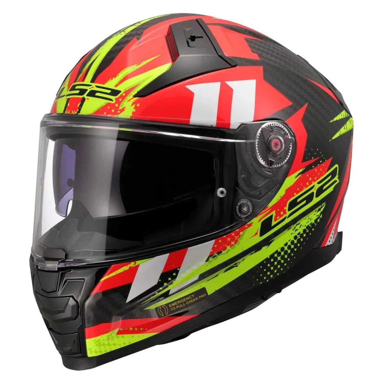 Casco Integrale Ls2 Ff811 Vector II C Tantic Red H-v Yellow