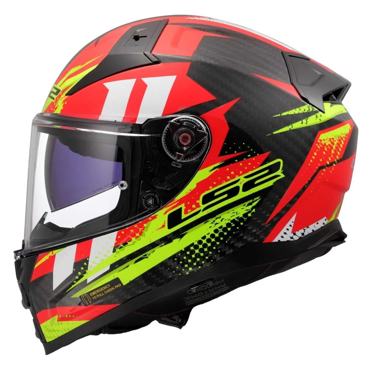 Casco Integrale Ls2 Ff811 Vector II C Tantic Red H-v Yellow