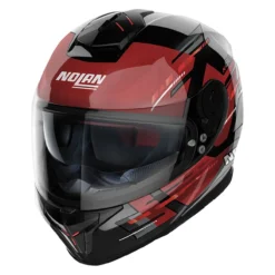 Casco Integrale Nolan N80-8 Meteor N-com Metal Black Red