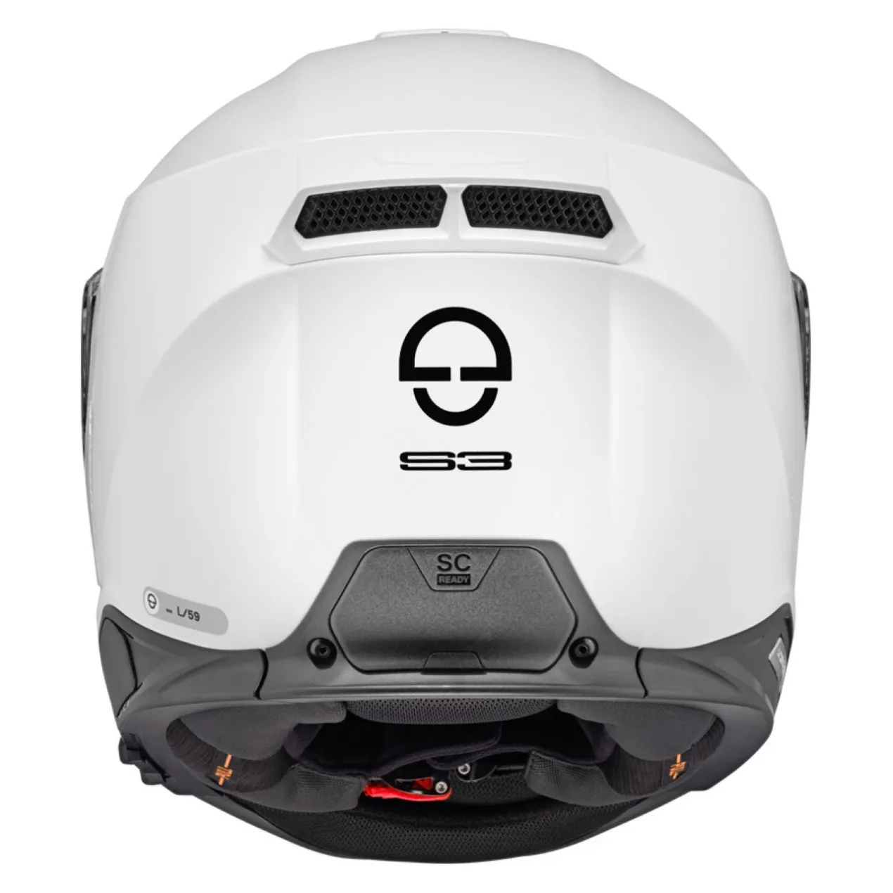 Casco Integrale Schuberth S3 Mono Bianco Lucido