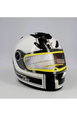 Casco Integrale Scorpion Exo 750 Air Vintage Bianco Nero
