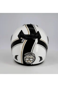 Casco Integrale Scorpion Exo 750 Air Vintage Bianco Nero