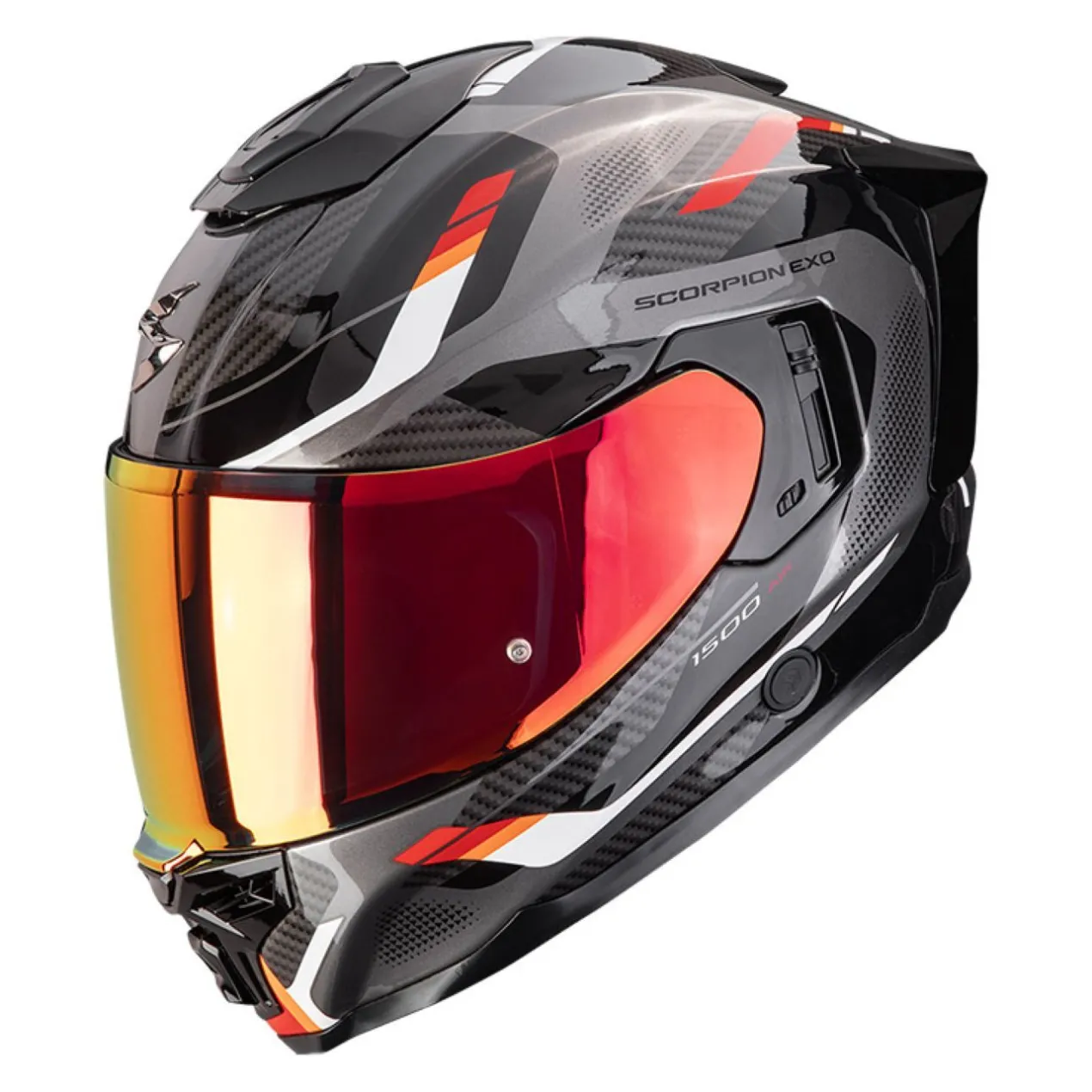 Casco Integrale Scorpion Exo-1500 Air Sleek Nero Rosso
