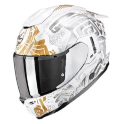 Casco Integrale Scorpion Exo-1500 Air Apus Bianco Perla Grigio