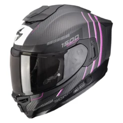 Casco Integrale Scorpion Exo-1500 Carbon Air Zity Nero Opaco Rosa