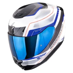 Casco Integrale Scorpion Exo-391 Leo Bianco Blu