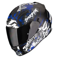 Casco Integrale Scorpion Exo-491 Spector Opaco Nero Blu
