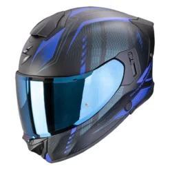 Casco Integrale Scorpion Exo-530 Air Theras Nero Opaco Blu
