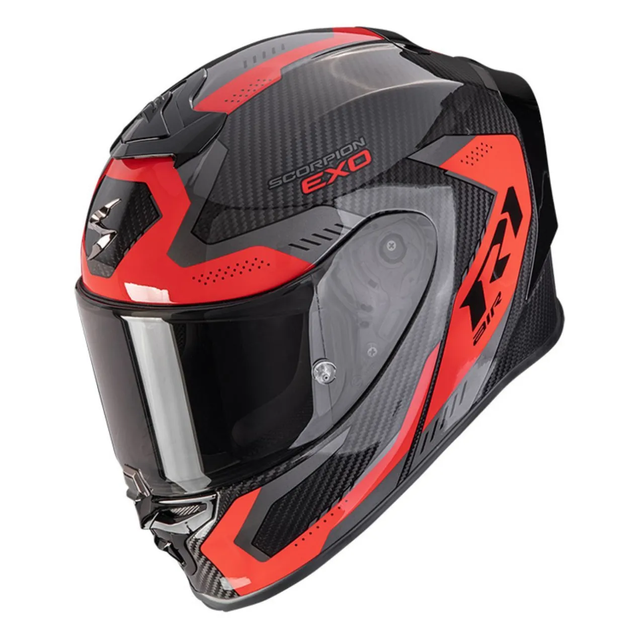 Casco Integrale Scorpion Exo-r1 Evo Carbon Air Propel Nero Rosso