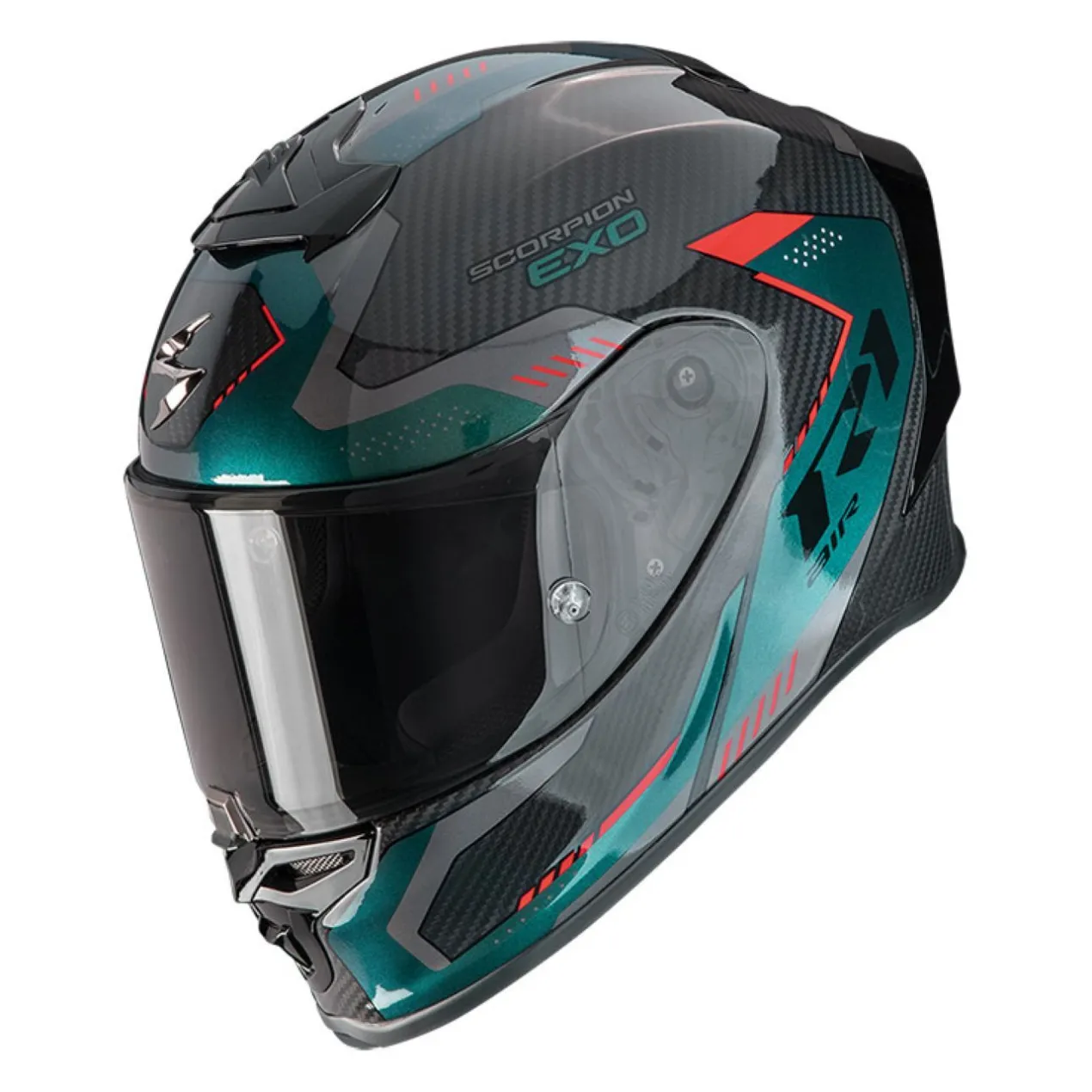Casco Integrale Scorpion Exo-r1 Evo Carbon Air Propel Nero Verde