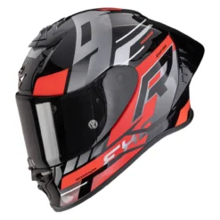 Casco Integrale Scorpion Exo-r1 Evo II Air Adrenaline Nero Rosso Argento