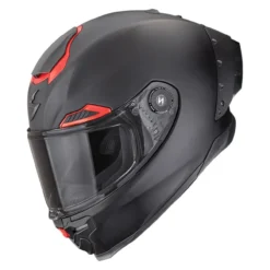 Casco Integrale Scorpion Exo-race Air Solid Nero Rosso Opaco