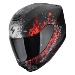 Casco Integrale Scorpion Exo-391 Wolf Nero Opaco Argento R