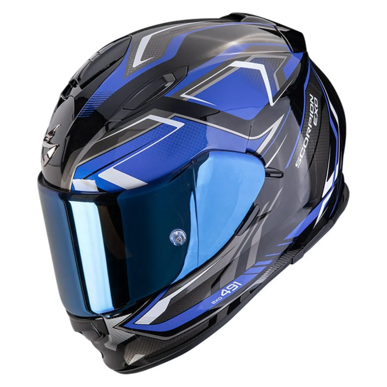 Casco Integrale Scorpion Exo-491 Zumo Nero Blu