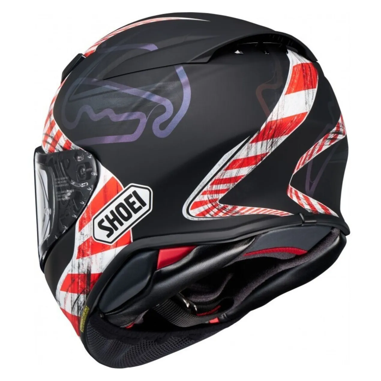 Casco Integrale Shoei Nxr2 Knee Down Tc5 Nero Rosso