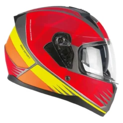 Casco Integrale Ska-p 3mhg Speeder Sport Rosso Giallo Opaco