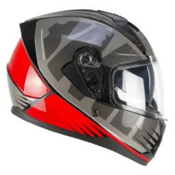 Casco Integrale Ska-p 3mhg Speeder Sport Grigio Rosso