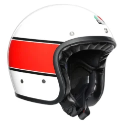 Casco Jet Agv X70 Multi Mino 73 White/red