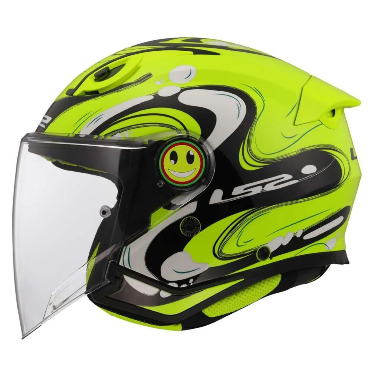 Casco Jet Bambino Ls2 Of622 Funny II Glup H-v Yellow