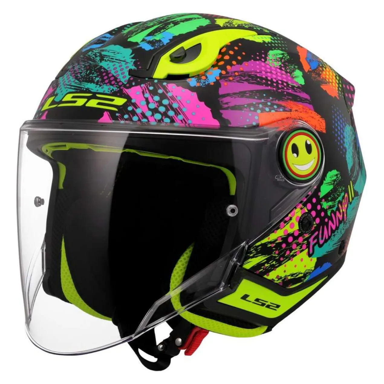 Casco Jet Bambino Ls2 Of622 Funny II Joy Black