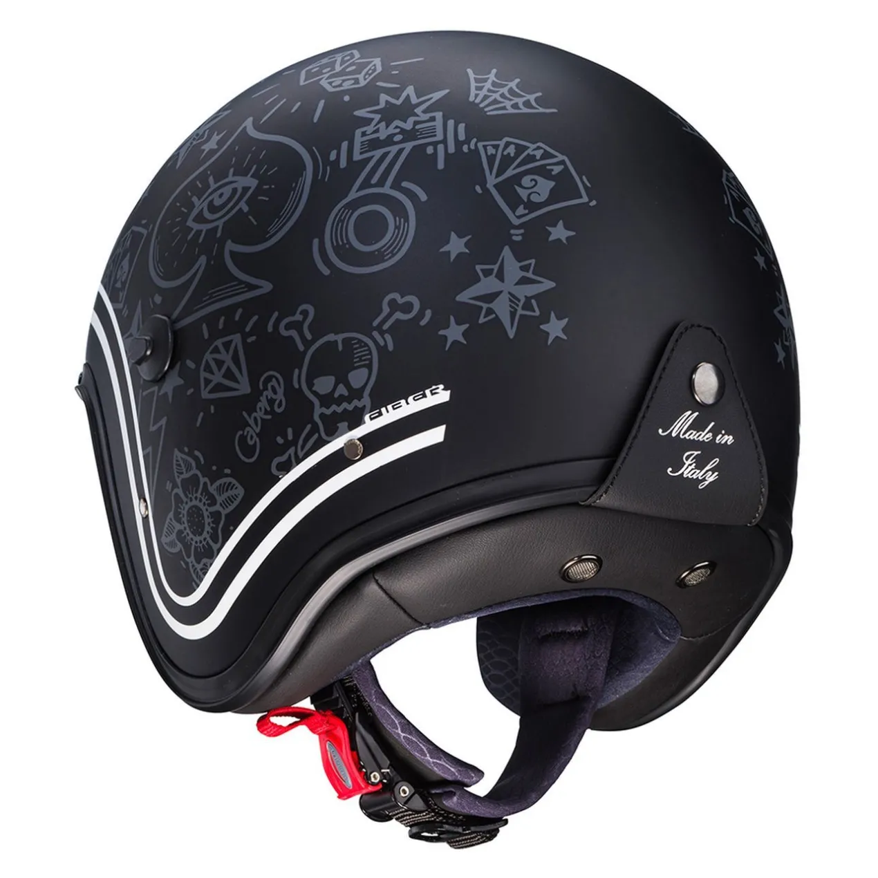 Casco Jet Caberg Freeride Tattoo