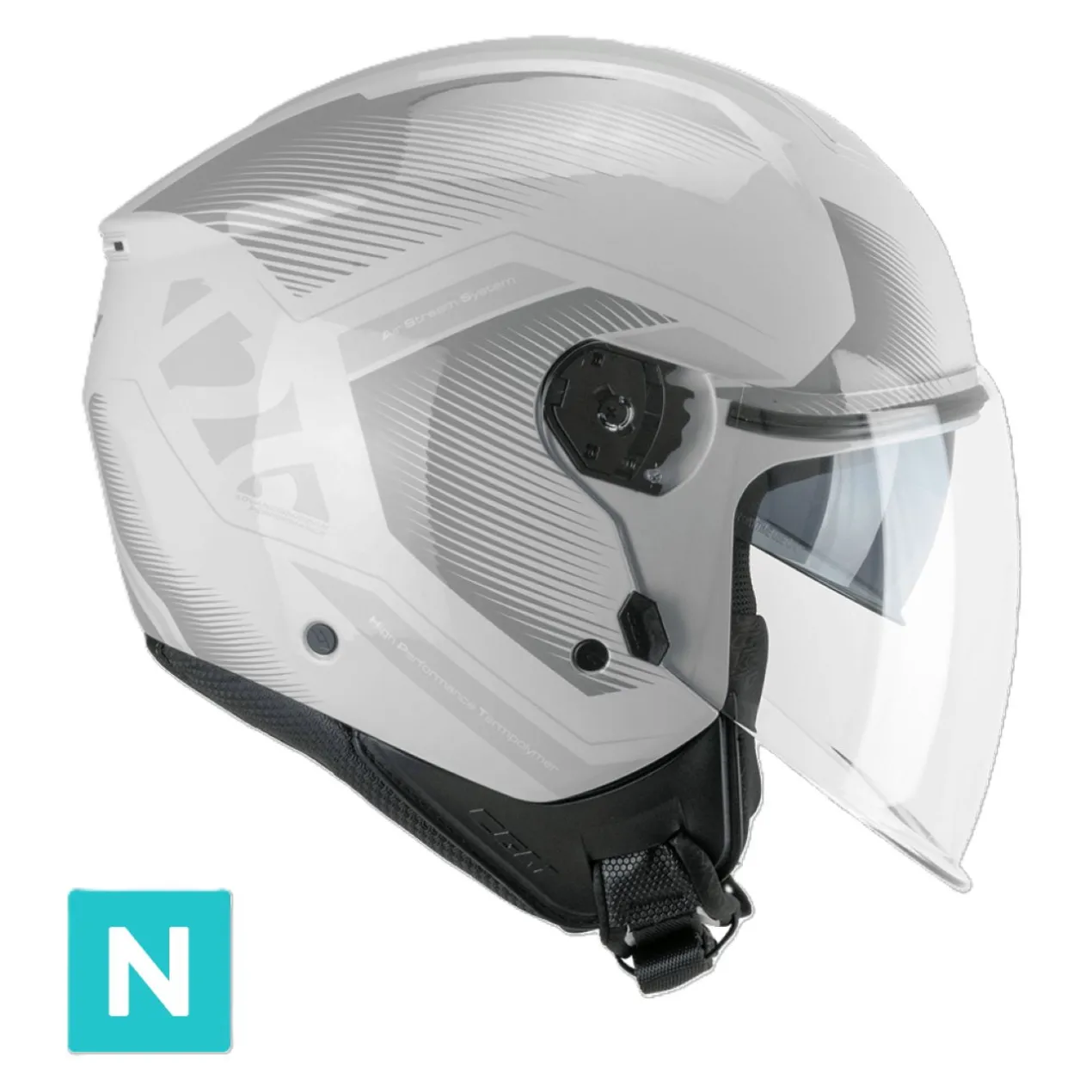 Casco Jet Cgm 126g Ipe City Bigio Grigio
