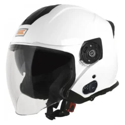Casco Jet Con Bluetooth Origine Palio 2.0 E06 Solid White Gloss