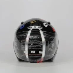 Casco Jet Dmd 007 Con Teschi Skull Black