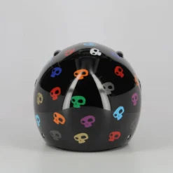 Casco Jet Dmd 007 Con Teschi Skull Black