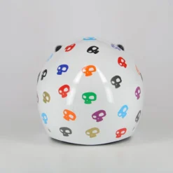 Casco Jet Dmd 007 Con Teschi Skull White