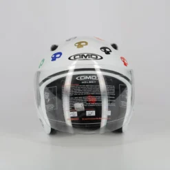 Casco Jet Dmd 007 Con Teschi Skull White