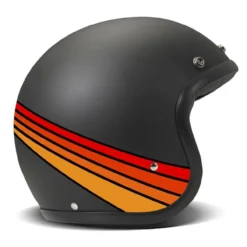 Casco Jet Dmd Retro Color Fuoco