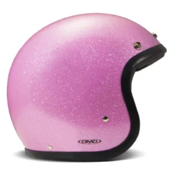 Casco Jet Dmd Retro Color Glitter Pink