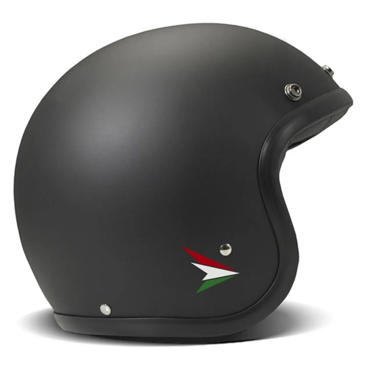 Casco Jet Dmd Retro Color Ita Black