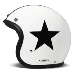 Casco Jet Dmd Retro Color Star White