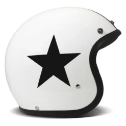Casco Jet Dmd Retro Color Star White
