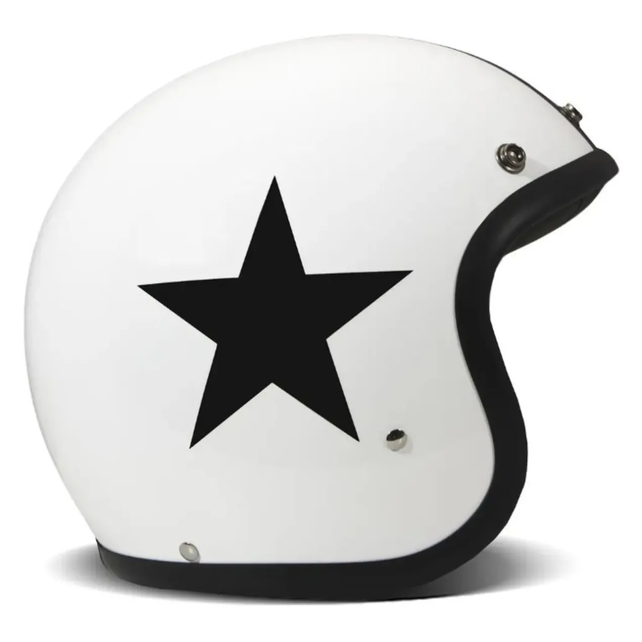 Casco Jet Dmd Retro Color Star White