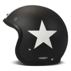 Casco Jet Dmd Retro Color Star Black